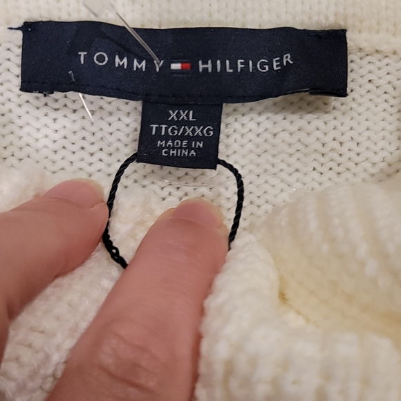 NWT Tommy Hilfiger Varsity Cowlneck Sweater XXL - Picture 3 of 6
